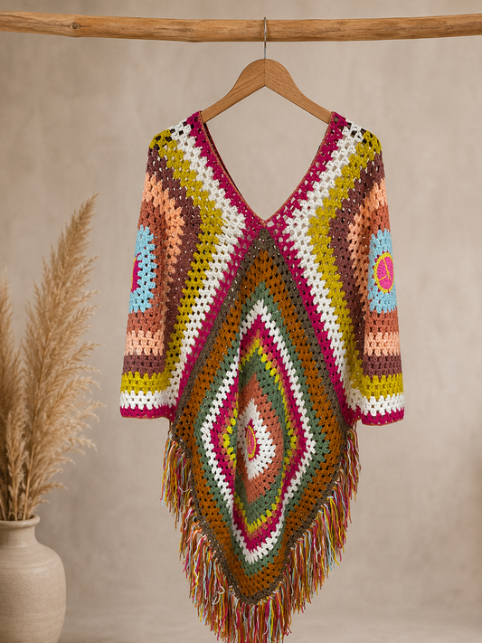PONCHO MULTICOLOR