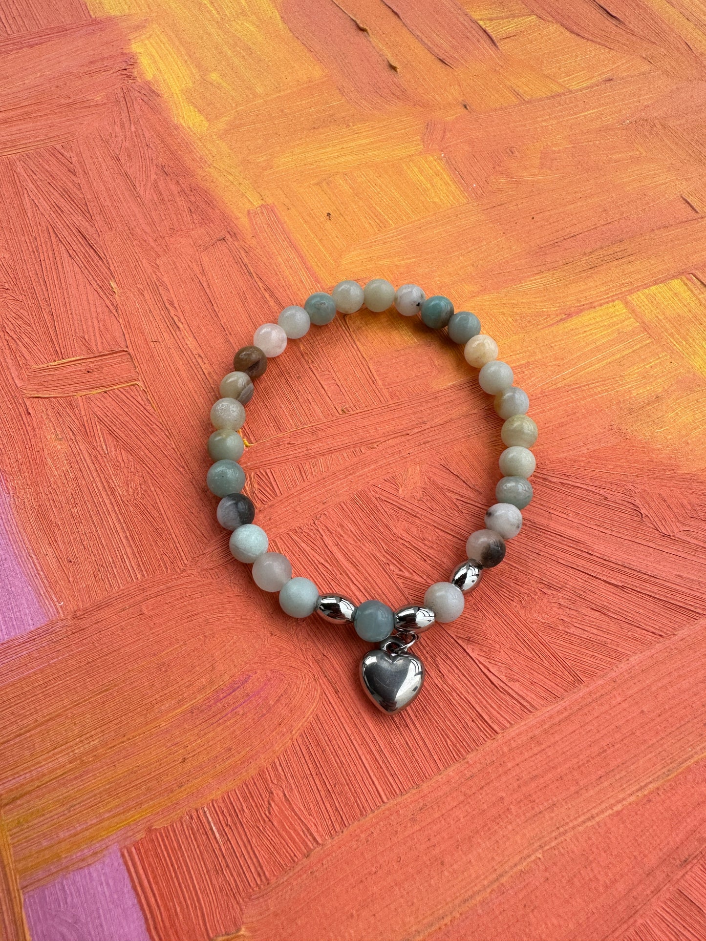 PULSERA PIEDRAS CORAZÓN