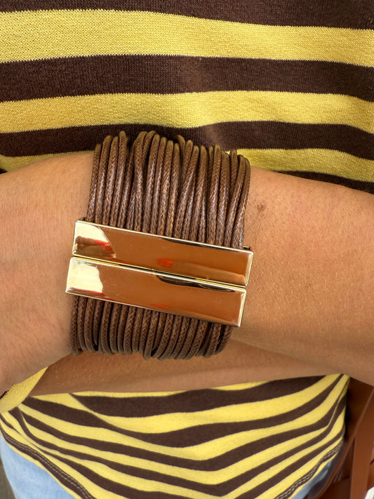 PULSERA CORDONES POLIPIEL