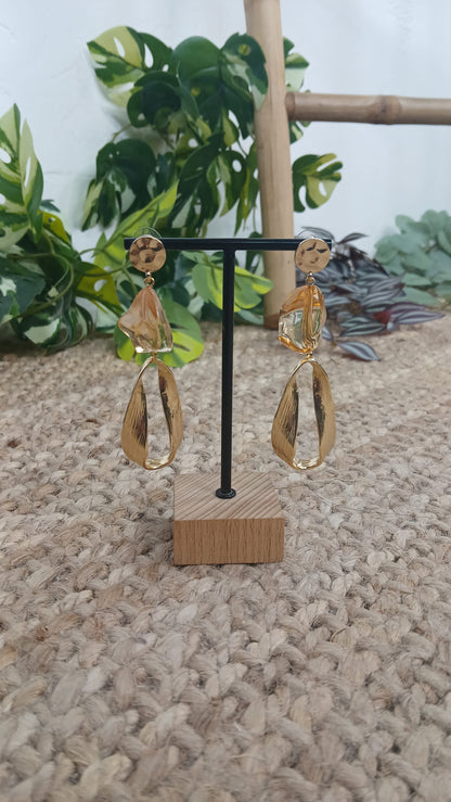 PENDIENTE LARGO CRISTAL