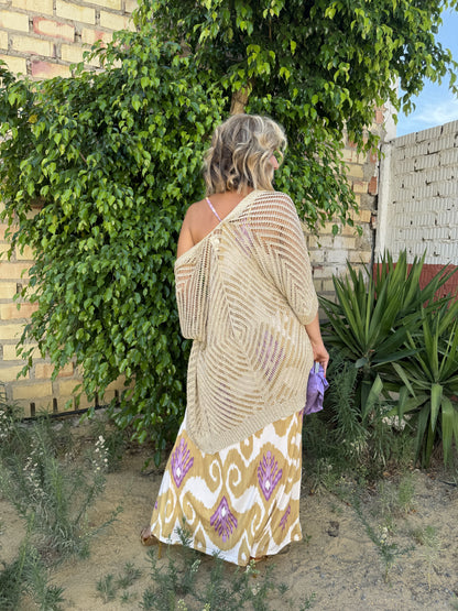 CARDIGAN DOURADO RHOMBUS