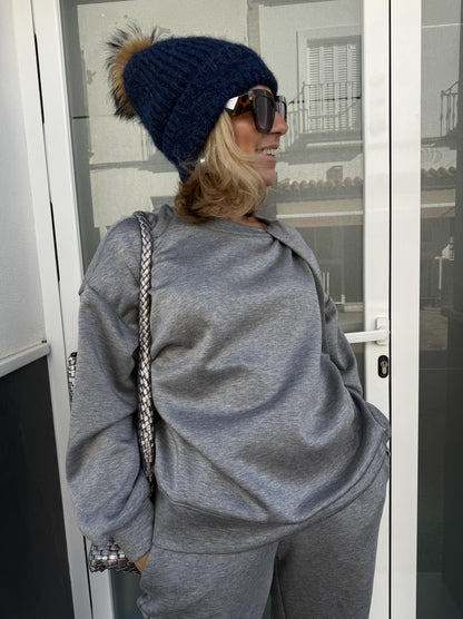 SUDADERA CHÁNDAL NUDO