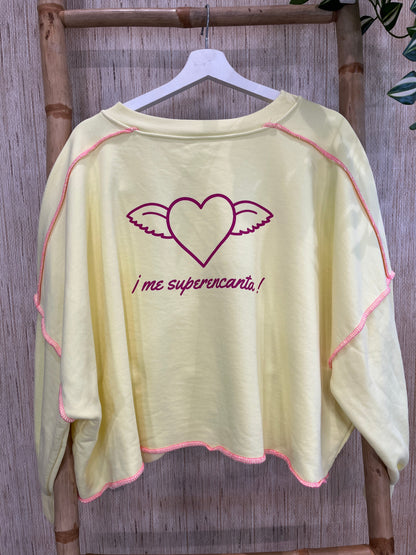 SUDADERA COSTURA YERBABUENA