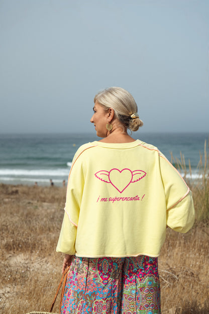SUDADERA COSTURA YERBABUENA