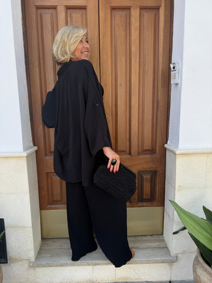 TRAJE CHAQUETA PLISADO