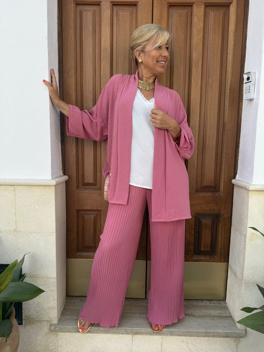 TRAJE CHAQUETA PLISADO