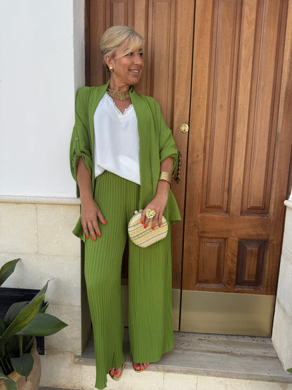 TRAJE CHAQUETA PLISADO