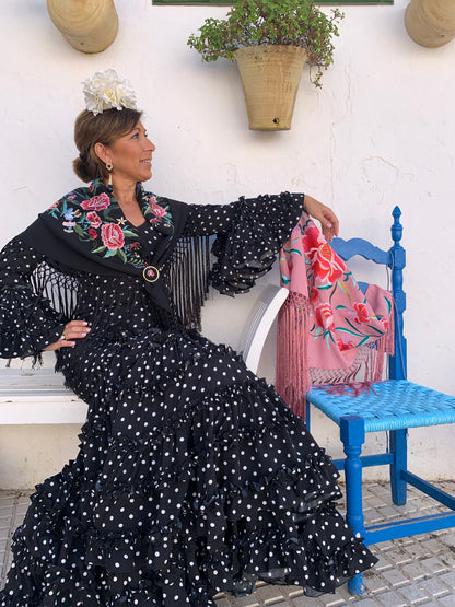 TRAJE DE FLAMENCO PRETO LOLA