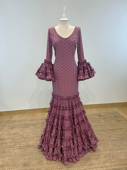 TRAJE DE FLAMENCA TARANTO LUNARES