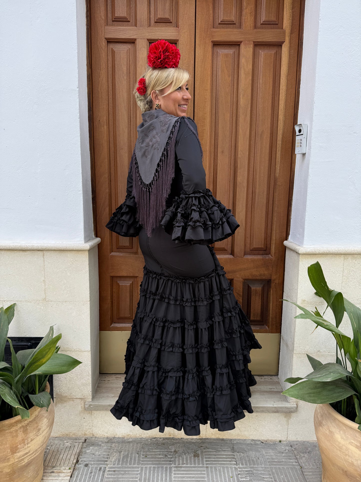 BLACK TRIANA FLAMENCO DRESS