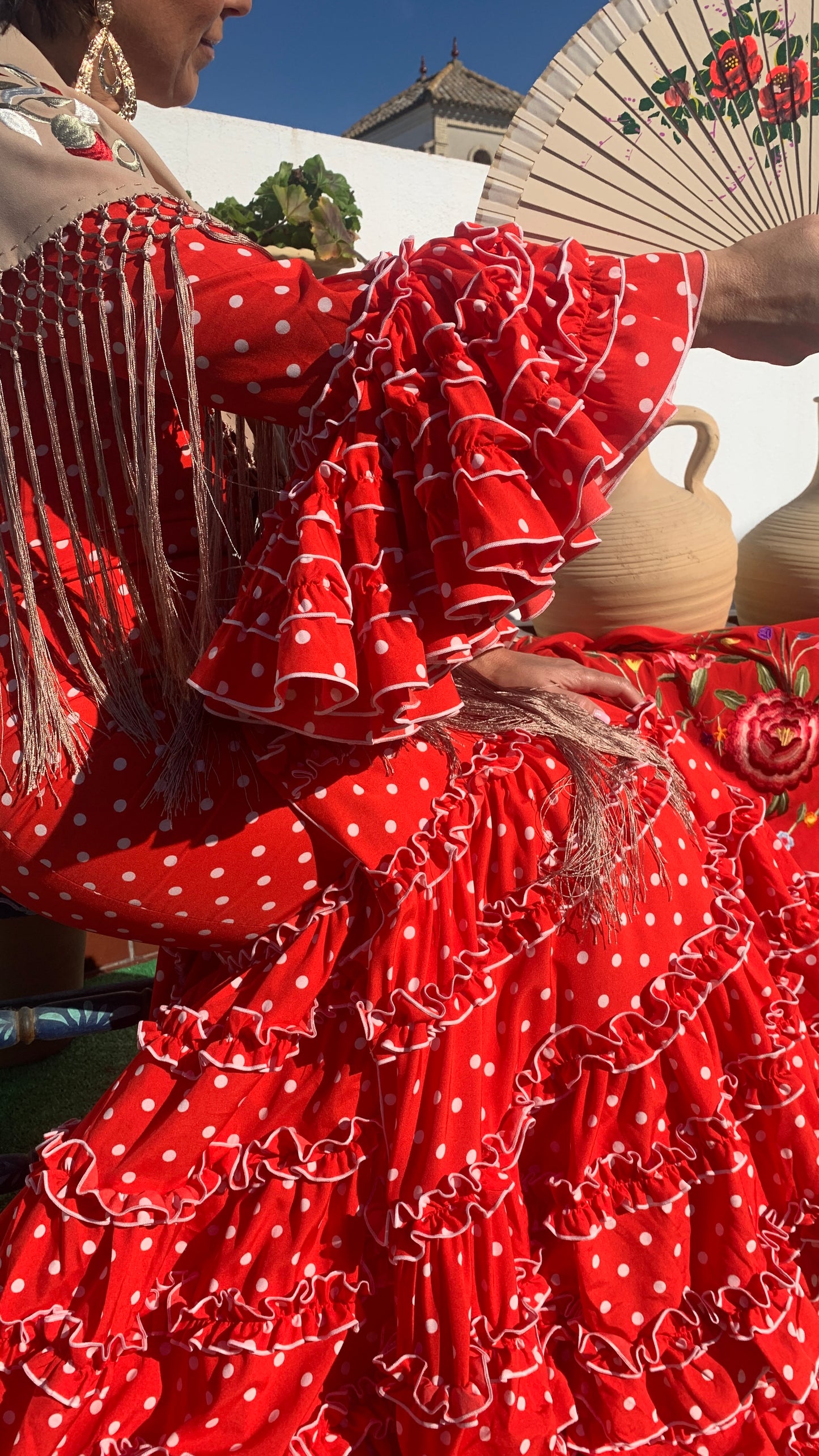 TRAJE LOLA FLAMENCO VERMELHO