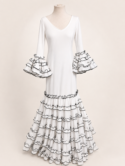 TRAJE DE FLAMENCA TARANTO LISO