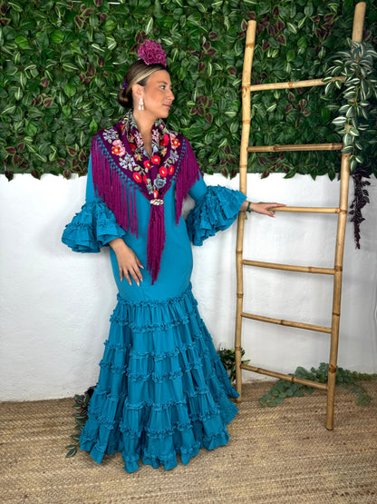 TRAJE DE FLAMENCA TARANTO LISO