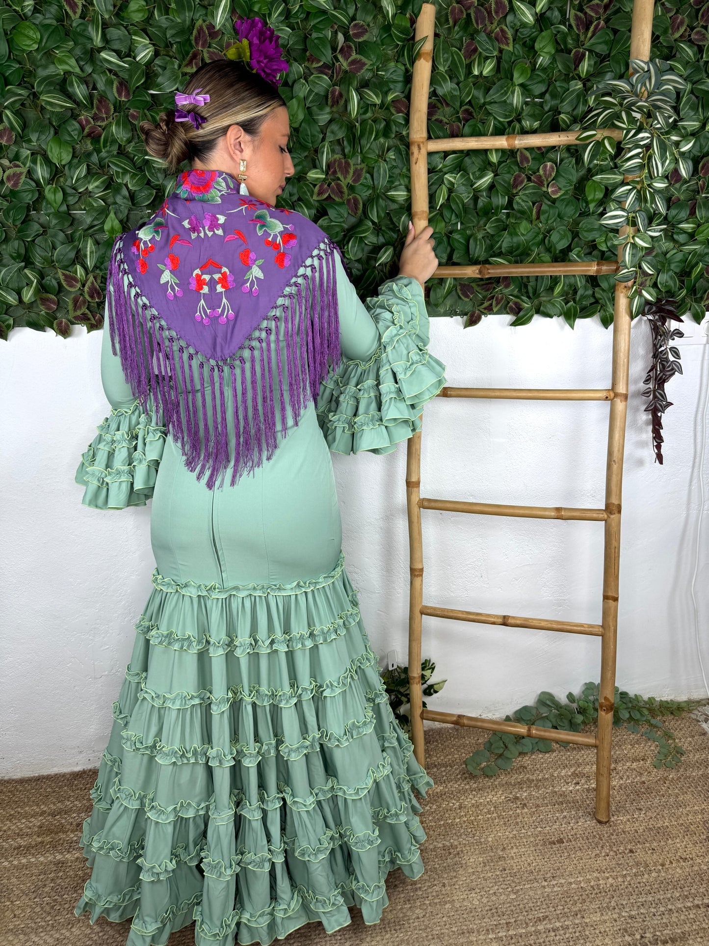 TRAJE DE FLAMENCA TARANTO LISO