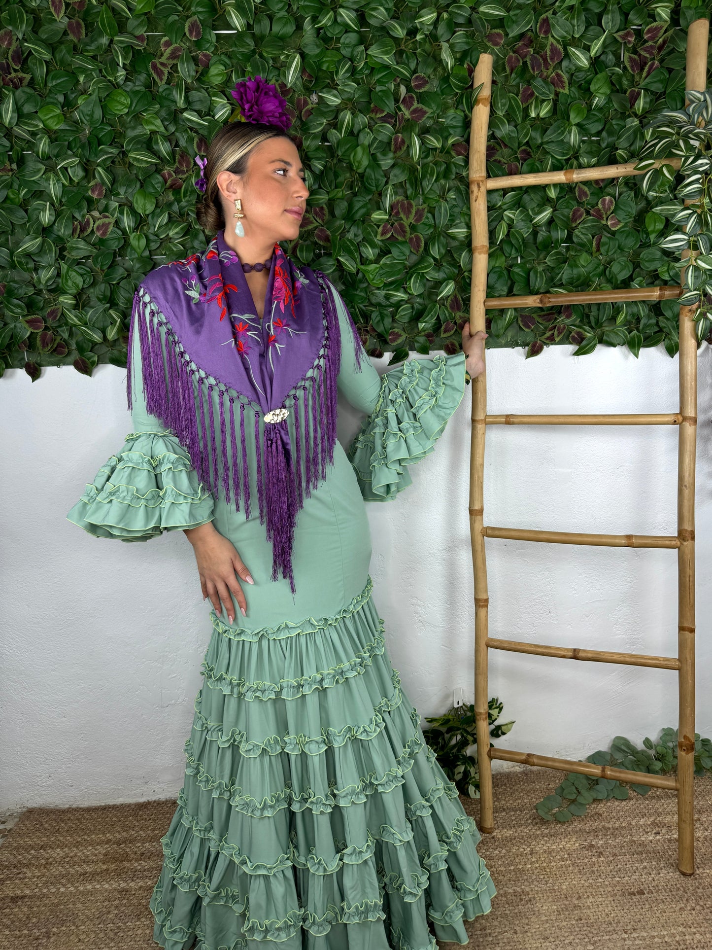 TRAJE DE FLAMENCA TARANTO LISO
