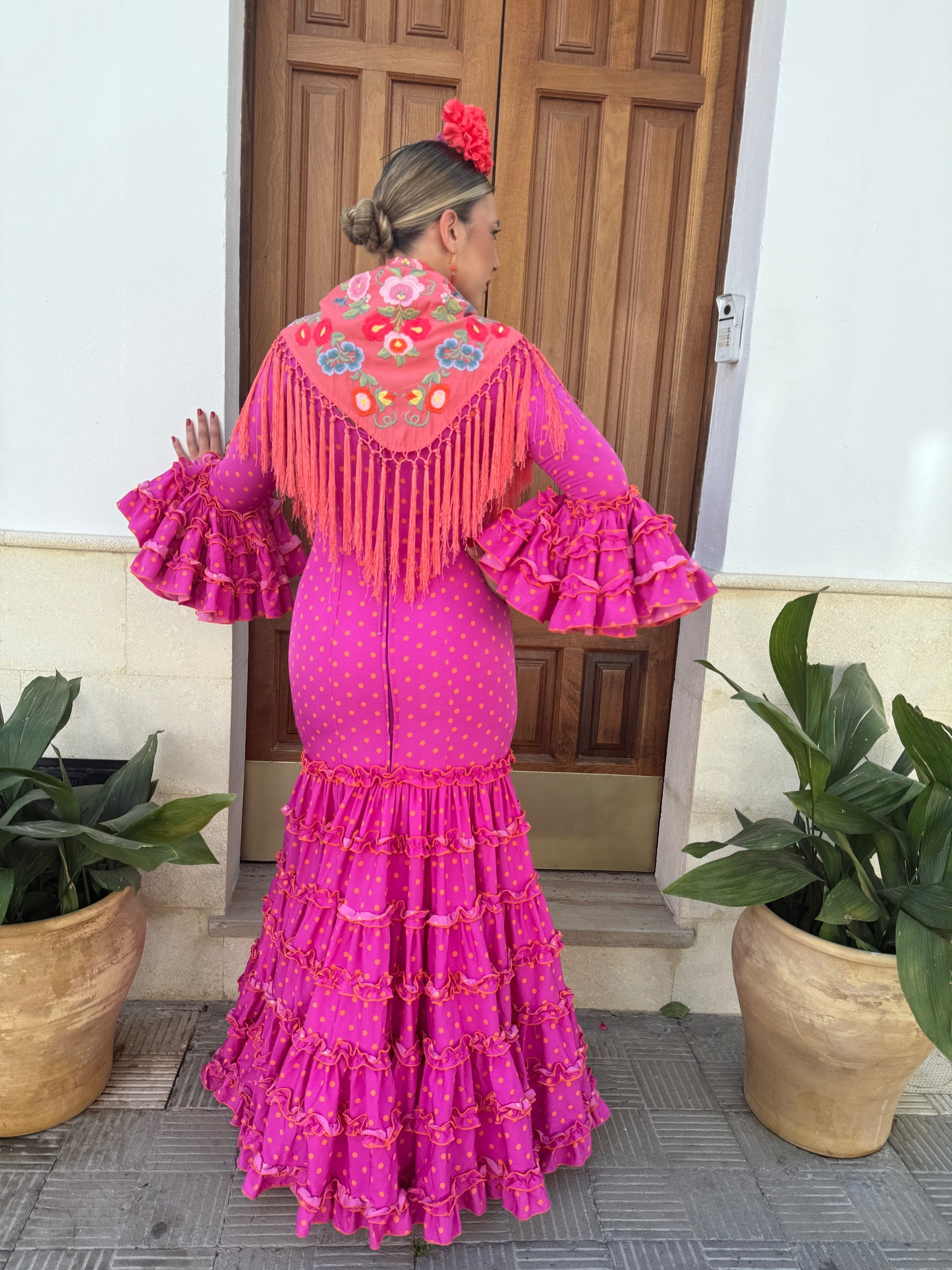 TRAJE DE FLAMENCA TARANTO LUNARES
