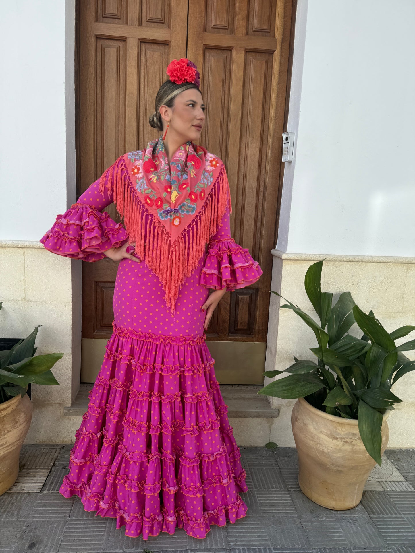 TRAJE DE FLAMENCA TARANTO LUNARES