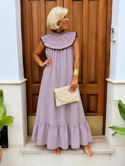 VESTIDO RAYAS MARINA