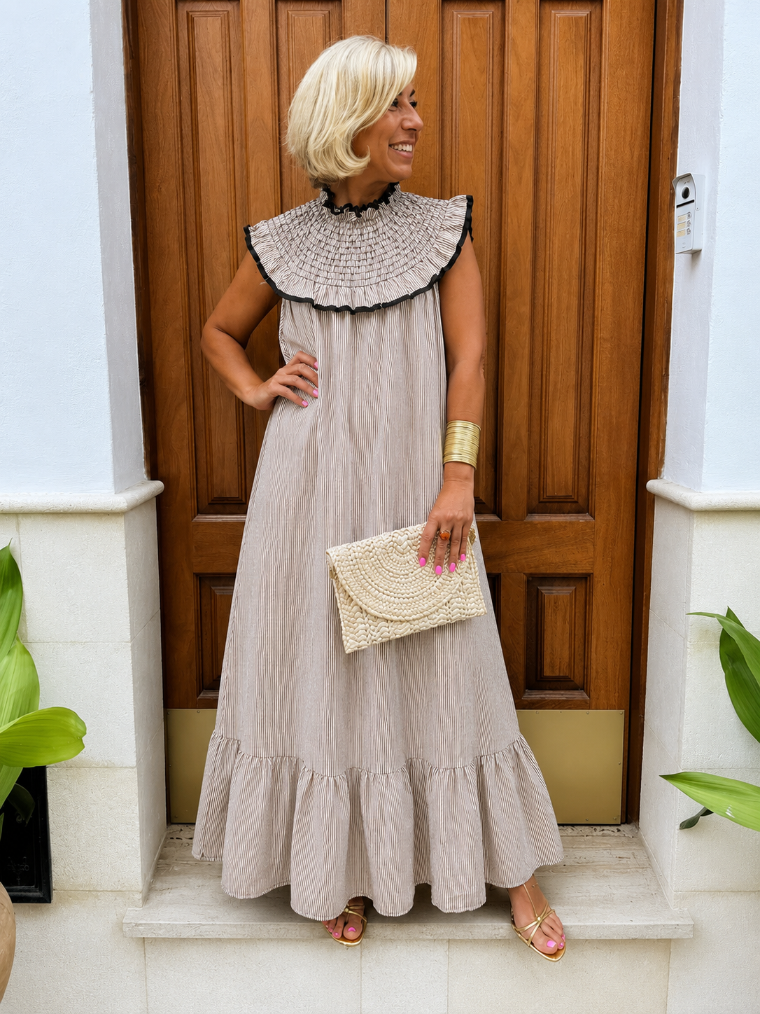 VESTIDO RAYAS MARINA