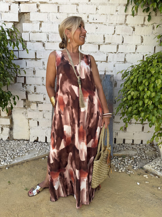 VESTIDO ACUARELA TIRANTES