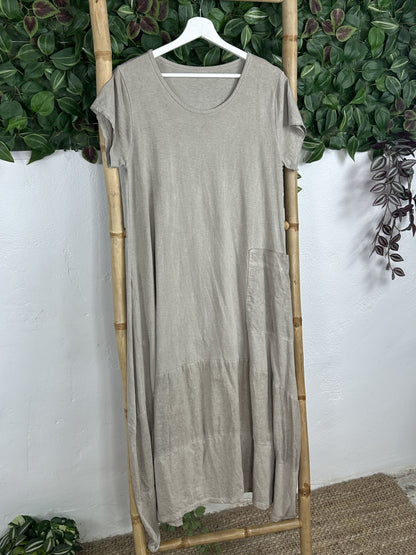 VESTIDO ALGODÓN BOLSILLO
