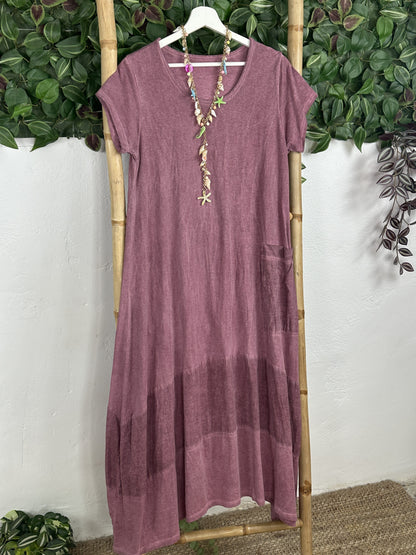 VESTIDO ALGODÓN BOLSILLO