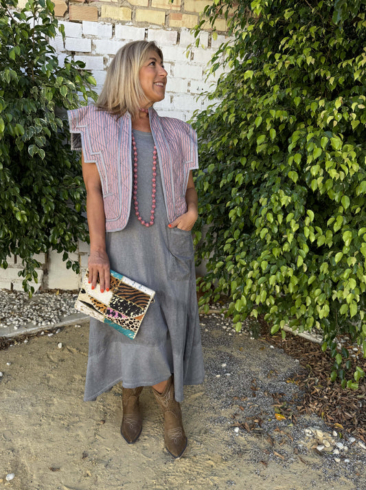 VESTIDO ALGODÓN BOLSILLO