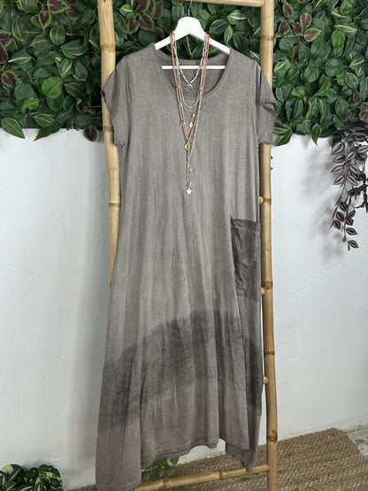 VESTIDO ALGODÓN BOLSILLO