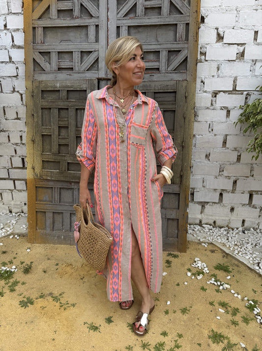 VESTIDO CAMISERO FLÚOR