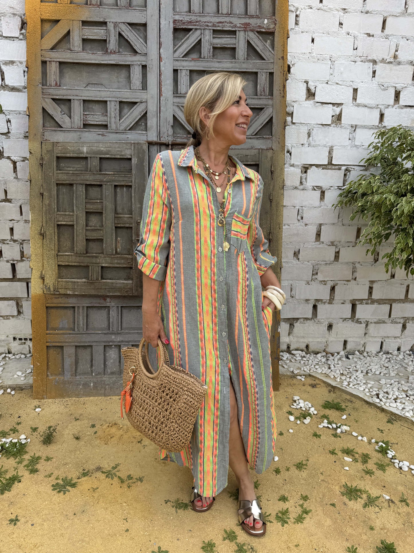 VESTIDO CAMISERO FLÚOR