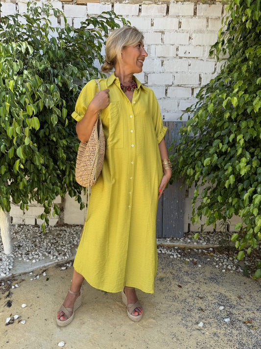 VESTIDO CAMISERO GOMA