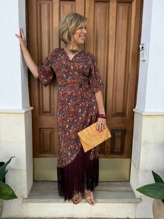 VESTIDO CRUZADO FLORAL