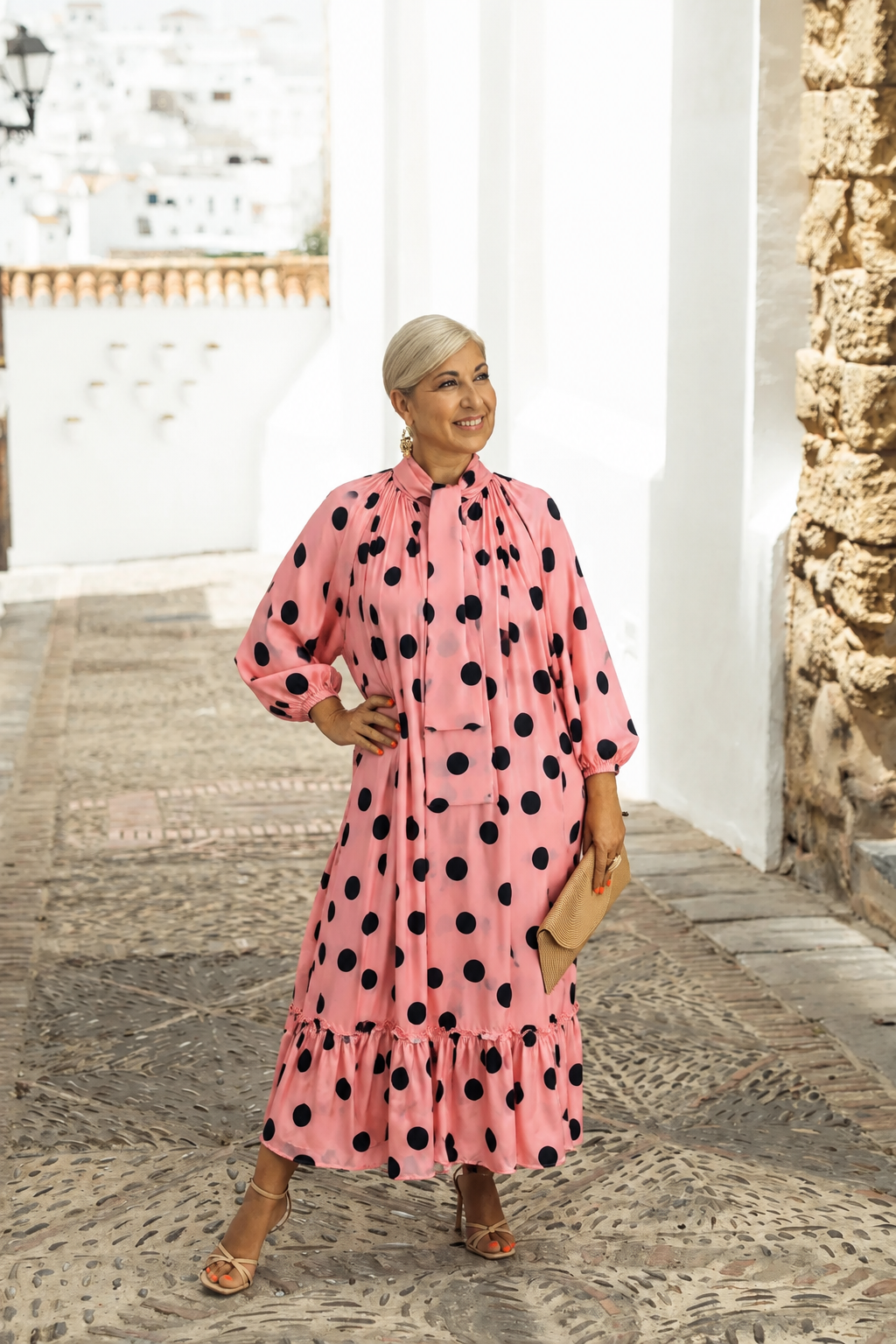 VESTIDO CUELLO LAZO