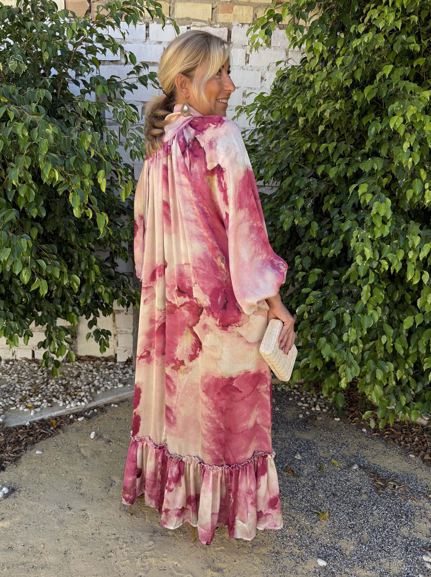 VESTIDO CUELLO LAZO