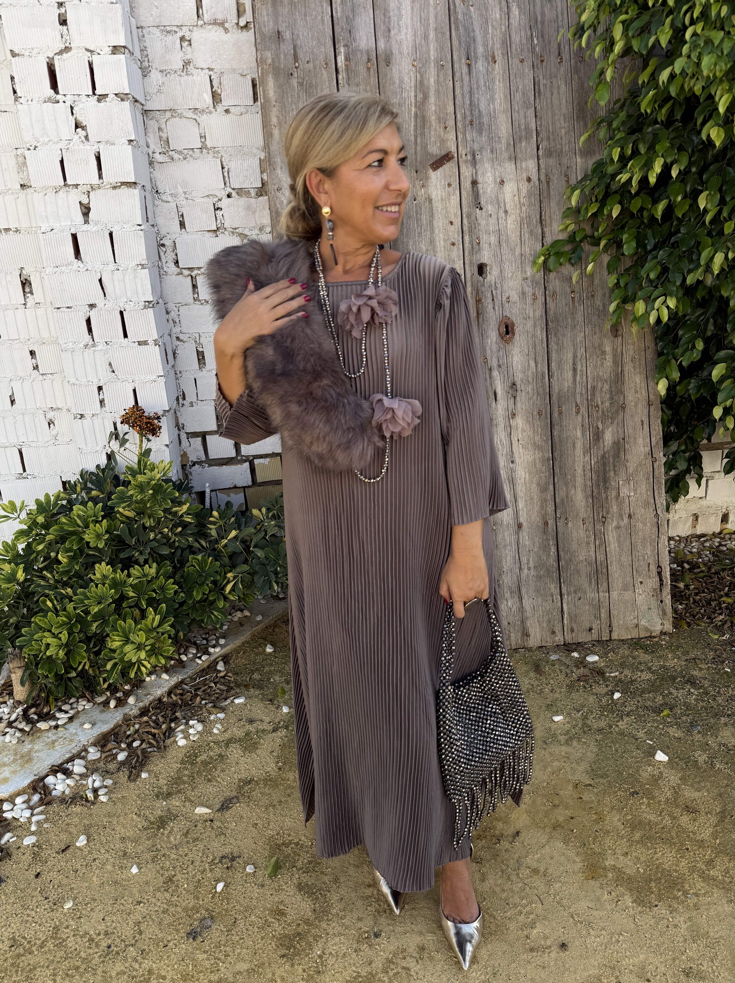 PREVENTA - VESTIDO CURVY PLISADO