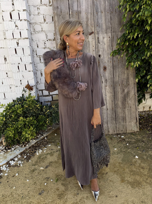 PREVENTA - VESTIDO CURVY PLISADO