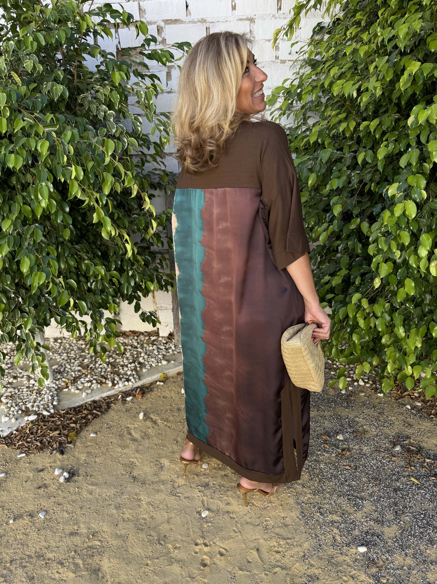VESTIDO CURVY SATINADO DIFUMINADO
