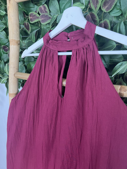 VESTIDO HALTER ALGODÓN