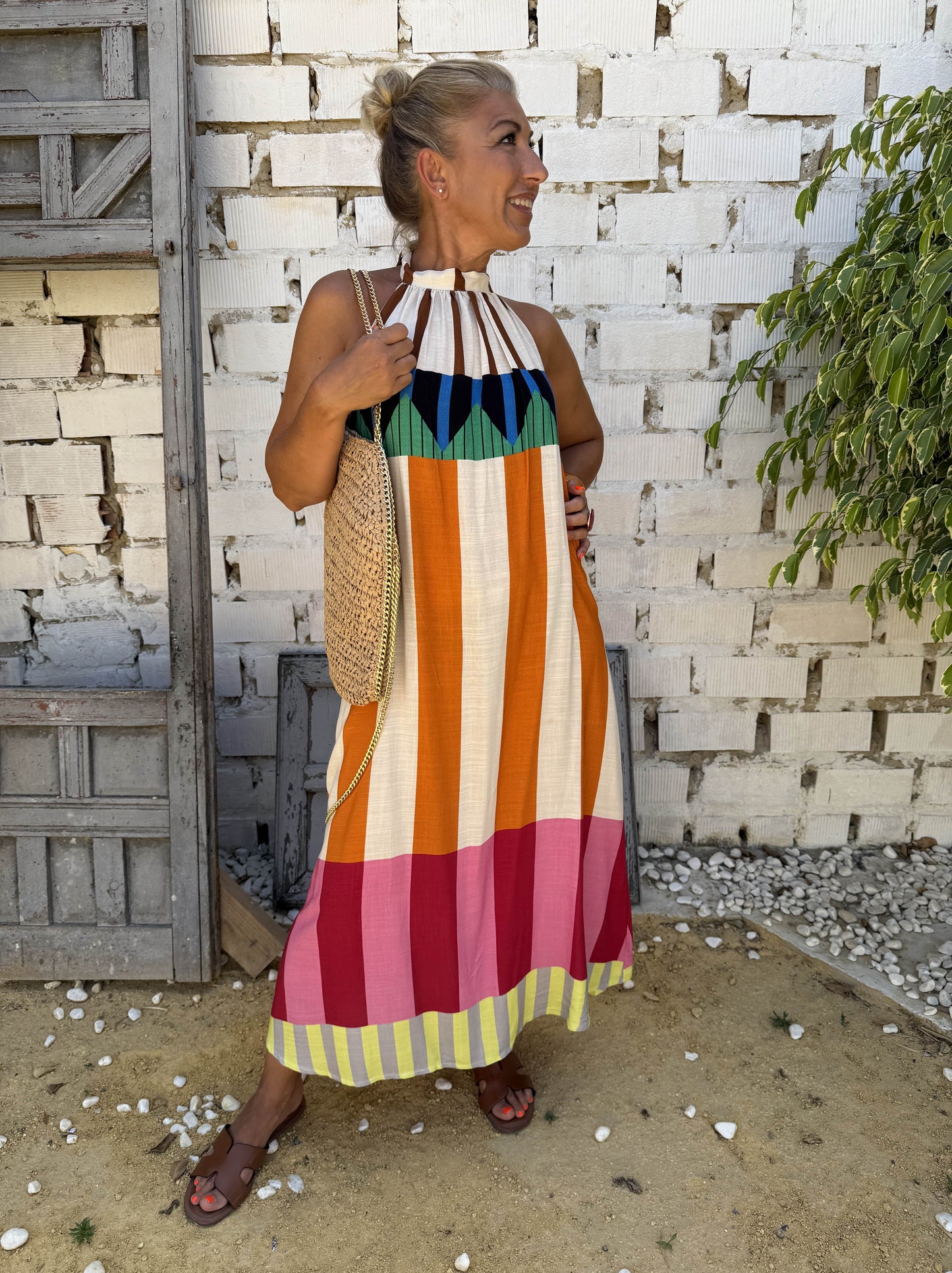 VESTIDO HALTER KENTE