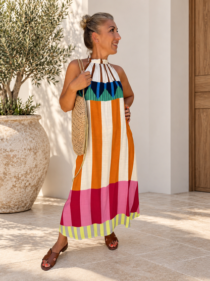 VESTIDO HALTER KENTE
