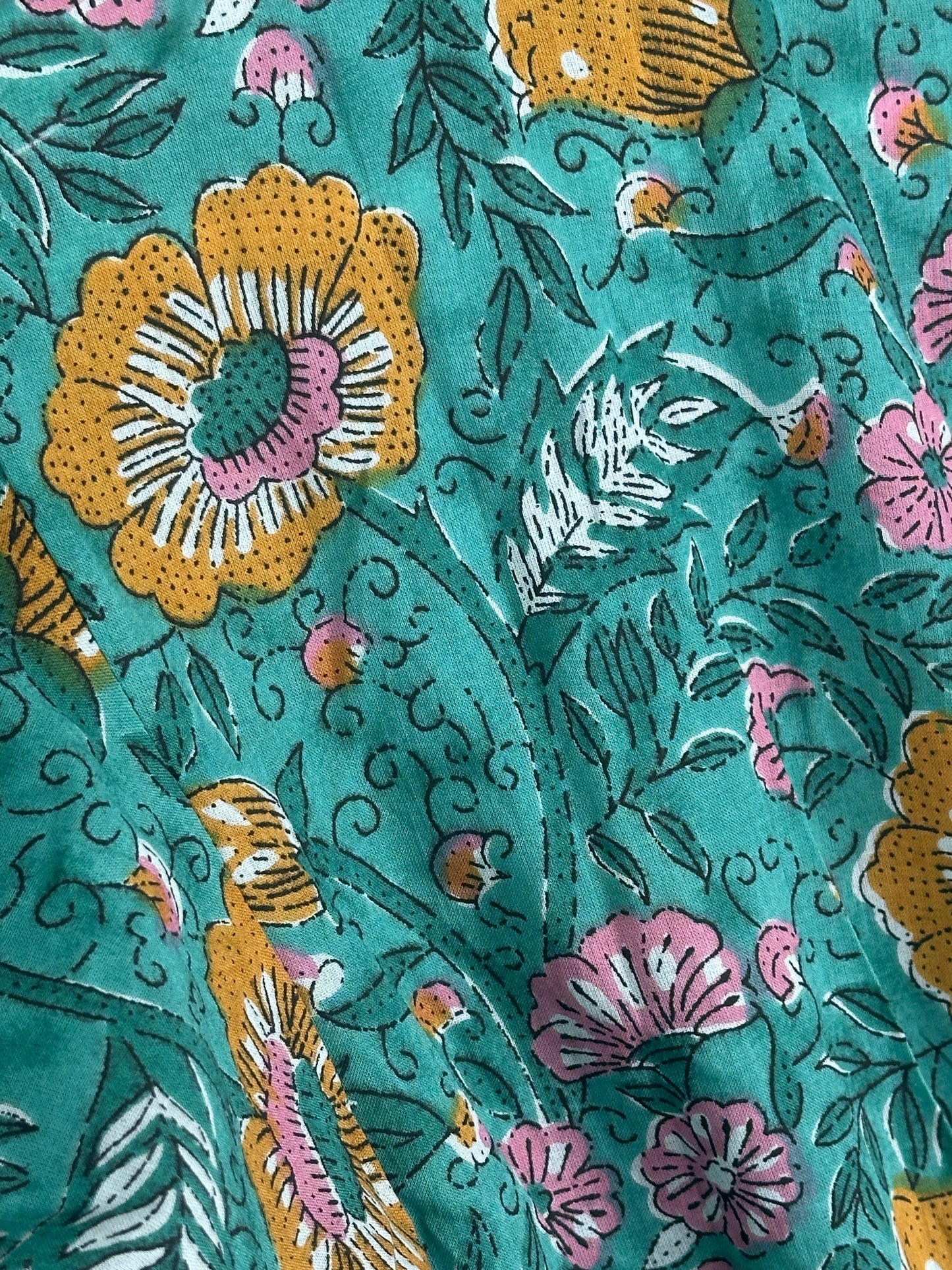 VESTIDO INDIO MANGA VOLANTE