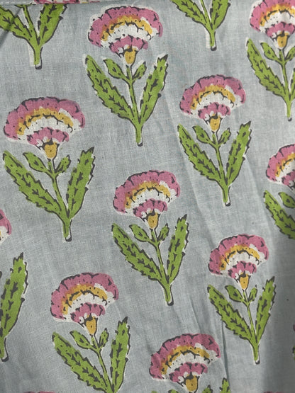 VESTIDO INDIO MANGA VOLANTE