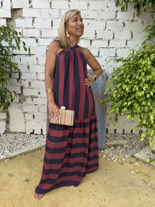 VESTIDO LARGO ESCOTE V