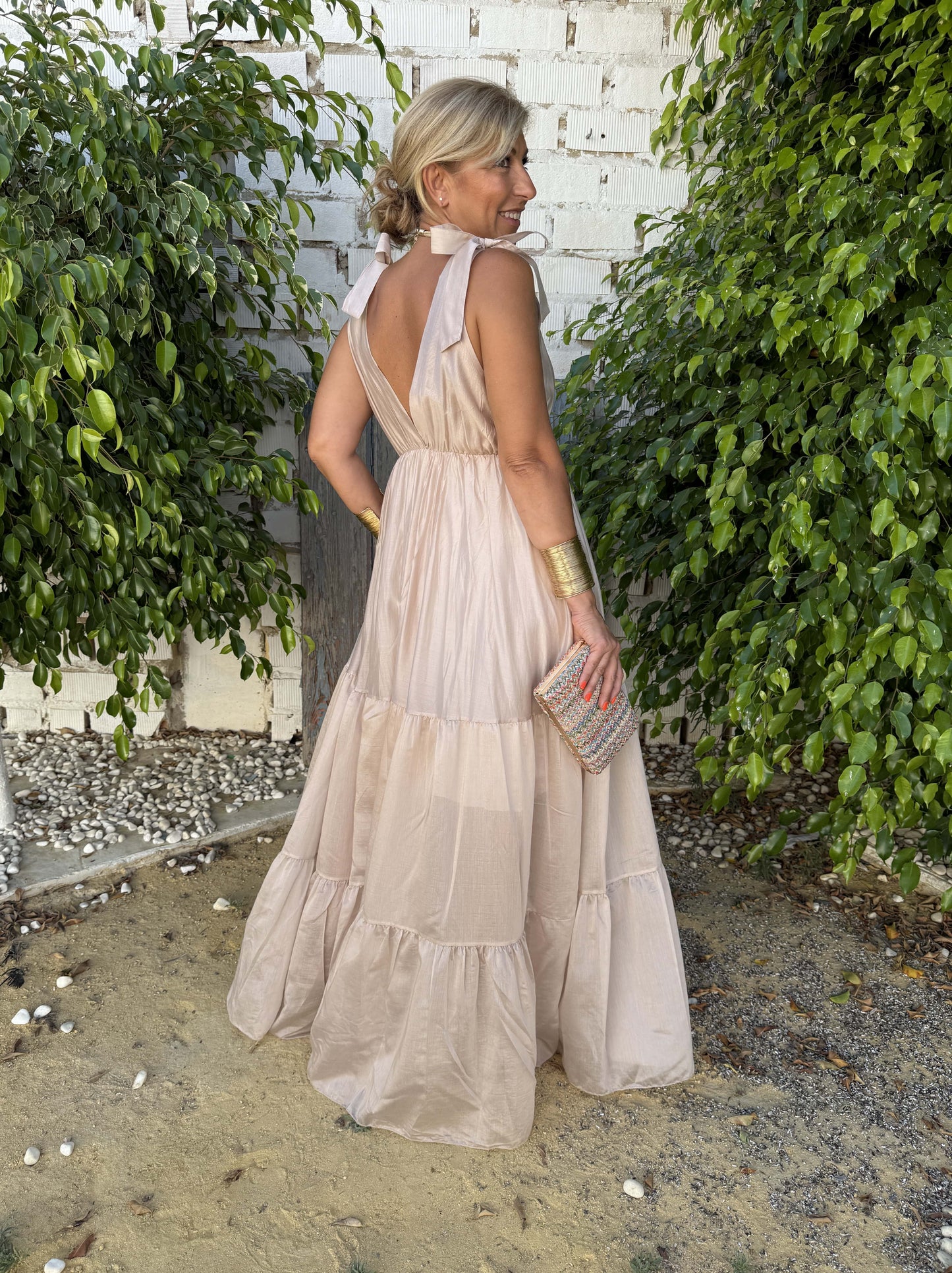VESTIDO LARGO ROMÁNTICO