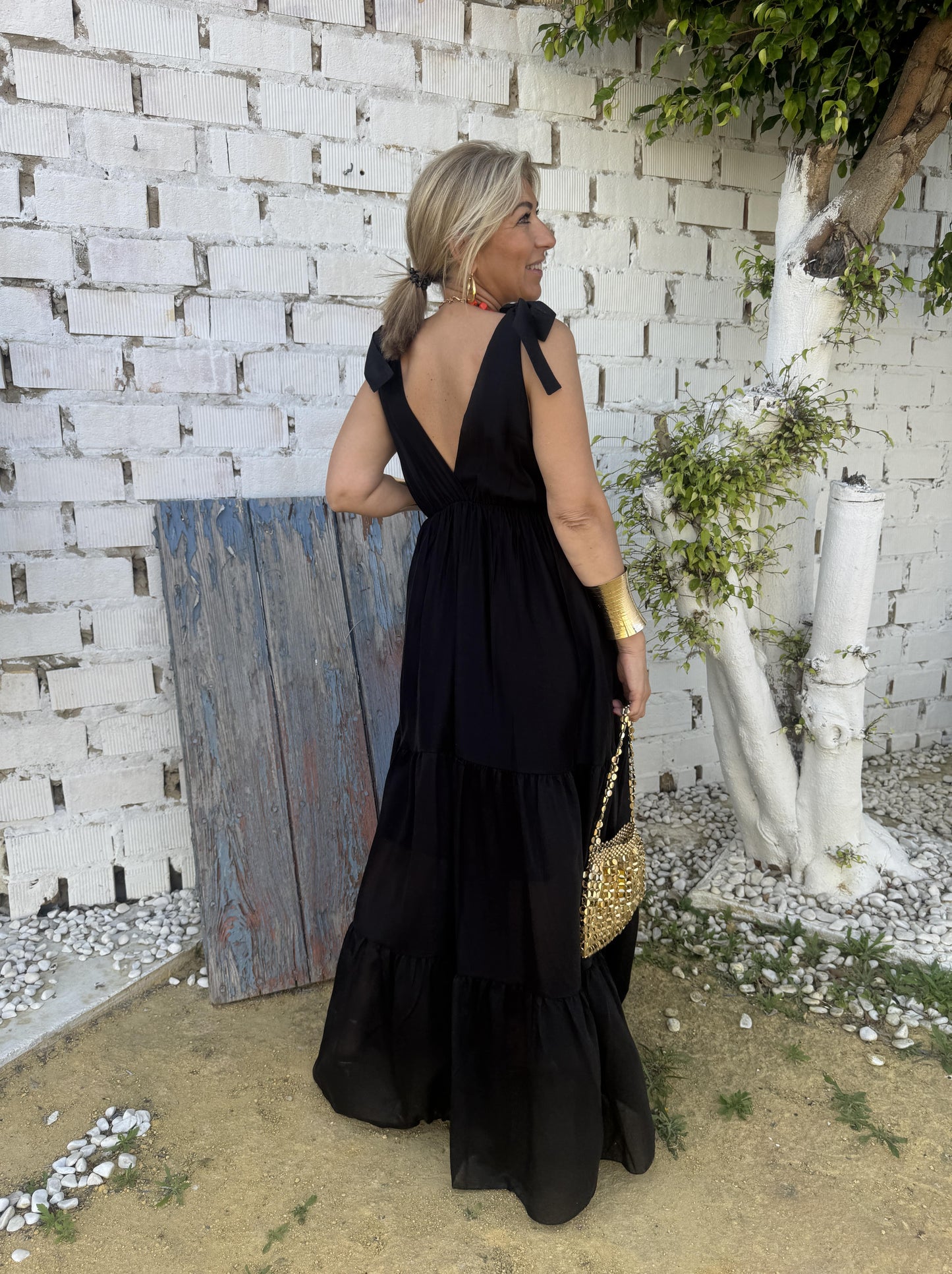 VESTIDO LARGO ROMÁNTICO