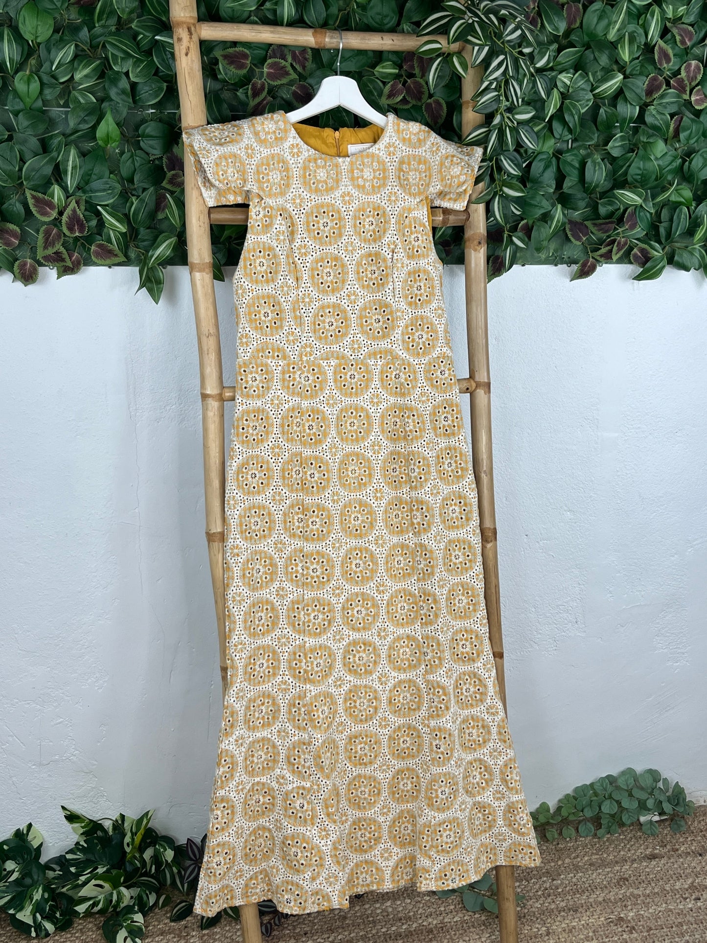VESTIDO VICHY BROCADO