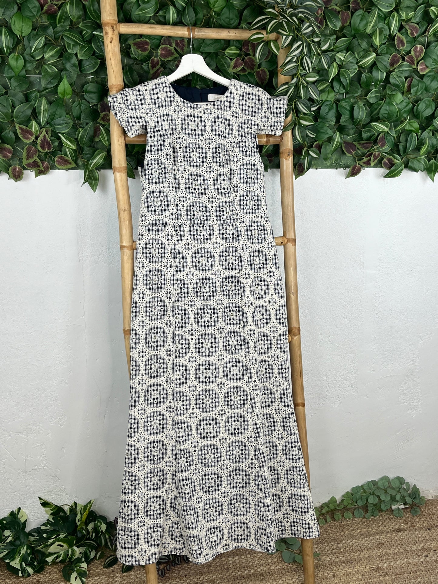 VESTIDO VICHY BROCADO