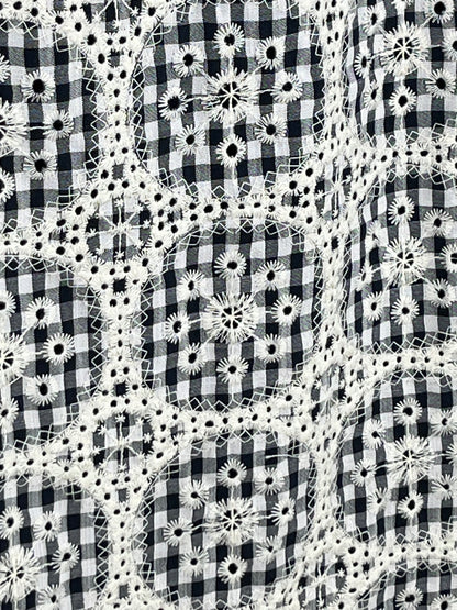 VESTIDO VICHY BROCADO