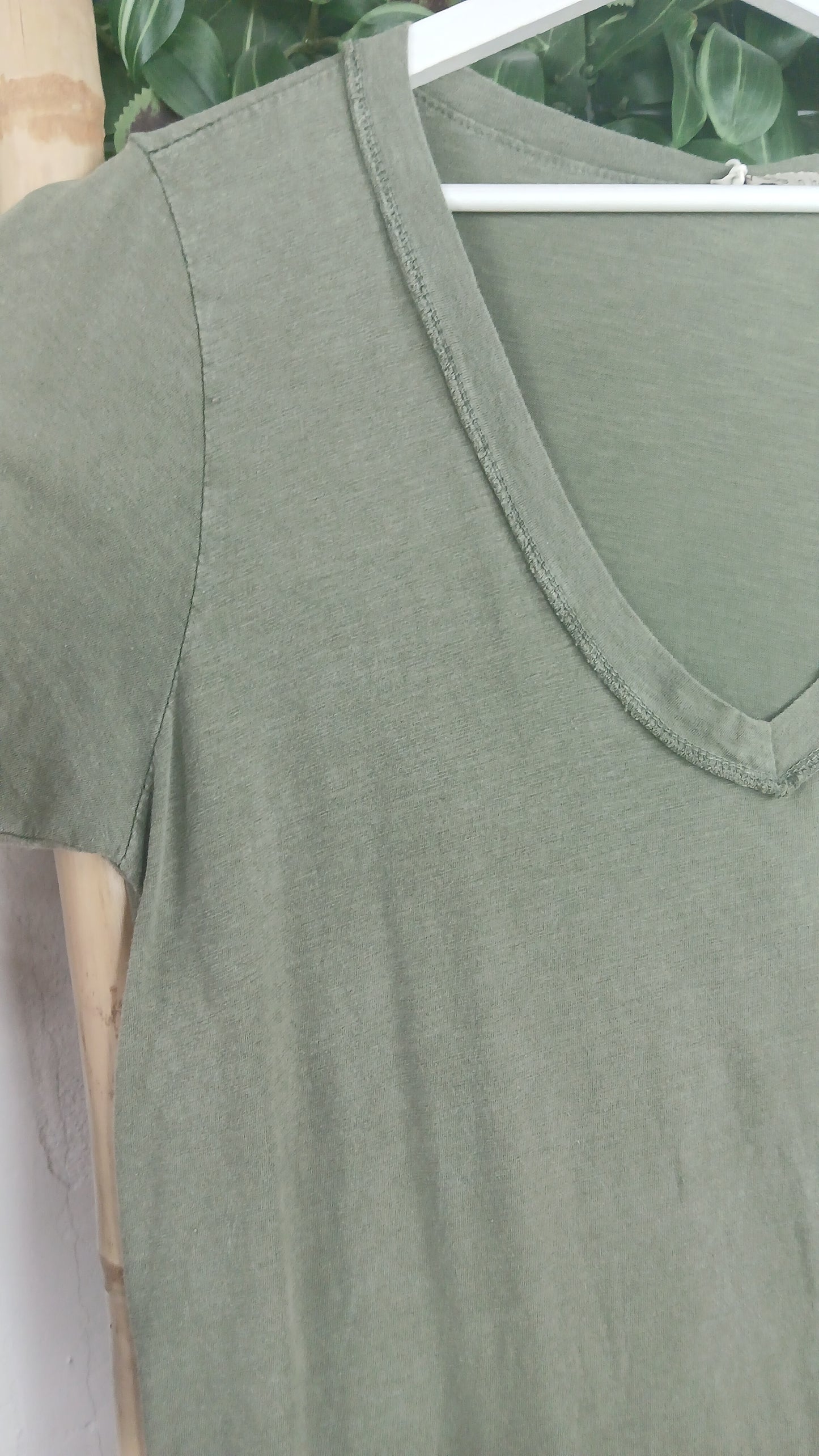 VESTIDO ALGODÓN ESCOTE PICO