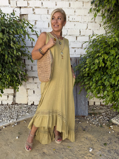 VESTIDO BAJO PERFORADO